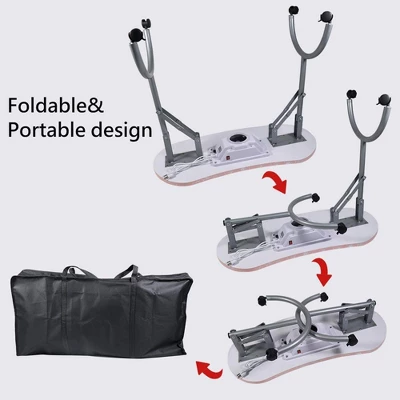 LEIBOU Professional 35 Inch Vented And Foldable Manicure Table With Dust Collector, Fan, And Polish Carrying Bag, Pink Flower 5 LEIBOU Professional 35 Inch Vented And Foldable Manicure Table With Dust Collector, Fan, And Polish Carrying Bag, Pink Flower - Image 3