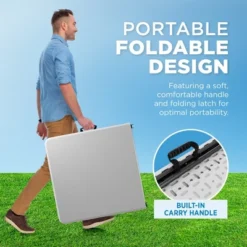 Folding Table White Plastic, BY Sorfey -Dine Furniture GUEST 83c3e371 ca4a 4655 8002 09dc90caca5c