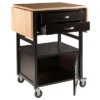 Bellini Kitchen Cart Coffee/Natural - Winsome -Dine Furniture GUEST 83f09408 519e 4212 9fb4 c3ddf1b19686