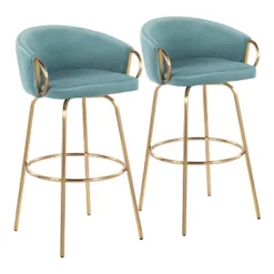 Set Of 2 Claire Barstools - LumiSource -Dine Furniture GUEST 8403040f 01a6 4a27 8803 ccf7772ee0dd