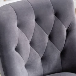 Set Of 2 Polyester Dining Arm Chair Gray - Kinwell -Dine Furniture GUEST 845acfe5 102f 4ef4 97a5 2a36627af483