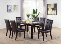 Simple Relax Set Of 2 Leroux Upholstered Dining Chairs With Button Tufted In Dark Brown 7 Simple Relax Set Of 2 Leroux Upholstered Dining Chairs With Button Tufted In Dark Brown -Dine Furniture GUEST 84f630be a1ed 48a2 89de 03d3af00847c