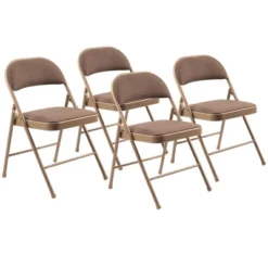 Set Of 4 Fabric Padded Folding Chairs - Hampden Furnishings 25 Set Of 4 Fabric Padded Folding Chairs - Hampden Furnishings -Dine Furniture GUEST 85e45145 7bee 405f 8618 d366d53336c5