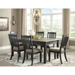 Tyler Creek Rectangular Dining Room Table Brown/Black - Signature Design By Ashley -Dine Furniture GUEST 8691074f 2431 4735 a291 dfccd596c98a