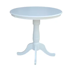 36" Round Top Pedestal Table White - International Concepts -Dine Furniture GUEST 86a139a1 a886 4b06 9fe1 ddf807b7ed1b