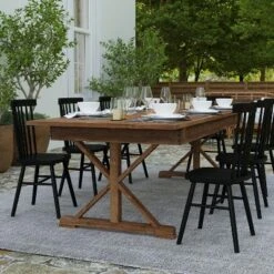 Merrick Lane 9' X 40" Rectangular Antique Rustic Solid Pine Foldable Dining Table With Crisscross Legs 20 Merrick Lane 9' X 40" Rectangular Antique Rustic Solid Pine Foldable Dining Table With Crisscross Legs -Dine Furniture GUEST 86d5889f 3420 4968 aa64 06648e567ec2