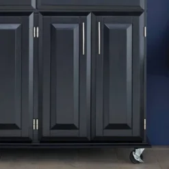 Dolly Madison Kitchen Island Cart Wood/Black/Natural - Home Styles -Dine Furniture GUEST 87e3d8b6 3c1e 4c6a 86a5 25552bf72661