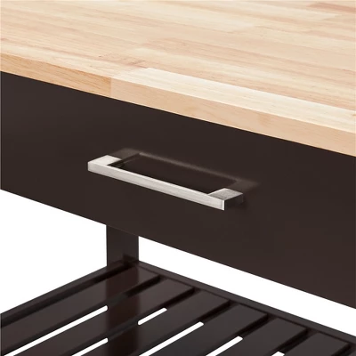 Yaheetech Rolling Kitchen Island Microwave Oven Stand With 3 Shelves And Worktop 8 Yaheetech Rolling Kitchen Island Microwave Oven Stand With 3 Shelves And Worktop - Image 6