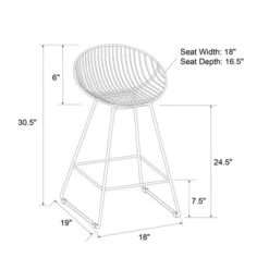 Ellis Wire Counter Height Barstool - CosmoLiving By Cosmopolitan -Dine Furniture GUEST 888e7449 7bb0 4416 877d 7302e846856f