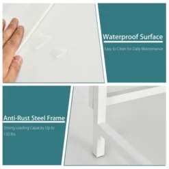 Costway Folding Table Computer Desk PC Laptop Writing Table Home Office Workstation -Dine Furniture GUEST 88e0ac01 170b 4dba 9993 0f35878a3ff2