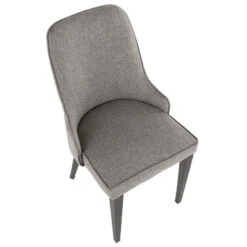 Set Of 2 Nueva Contemporary Dining Accent Chair Gray - LumiSource -Dine Furniture GUEST 89b7a537 4109 4af6 adad a49dc516c820