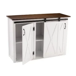 Lashire Barn Door Kitchen Island White - Aiden Lane -Dine Furniture GUEST 89f6bf6f 8686 45de 82df 11da035a944d