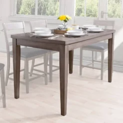 New York Counter Height Wood Dining Table Washed Gray - CorLiving 9 New York Counter Height Wood Dining Table Washed Gray - CorLiving -Dine Furniture GUEST 8a844485 934e 45e0 9b7d 2ad0604417b8