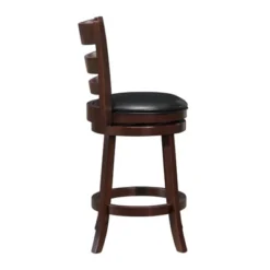 Shapel Faux Leather Swivel Counter Stool In Dark Cherry - Lexicon -Dine Furniture GUEST 8ab235dd de29 4cb4 a9bf 3a48f968b705