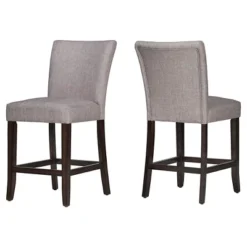 Set Of 2 24" Quinby Counter Height Barstools Wood - Inspire Q -Dine Furniture GUEST 8b2b4551 7354 4c3c 8f7e 57887863a53a