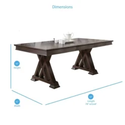 Hildi Extendable Dining Table Espresso - Steve Silver Co. -Dine Furniture GUEST 8c279091 5f00 4b48 aabc aa21e0fb9857
