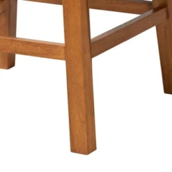 2pc Gradisca Wood Swivel Counter Stool Set Gray/Walnut Brown - Baxton Studio -Dine Furniture GUEST 8c2bad76 238e 42c0 ad9b f90b6a473649