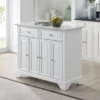Avery Kitchen Island/Cart Distressed White/White Marble - Crosley -Dine Furniture GUEST 8e38adaf 8997 4d1d b2f2 ee4cc4072233