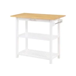 Designs2Go 3 Tier Butcher Block Kitchen Prep Island With Drawer - Breighton Home -Dine Furniture GUEST 8f27360b 88c3 44c1 ac8e f442a4a8fa5b
