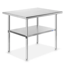 GRIDMANN Stainless Steel Tables With Undershelf, NSF Commercial Kitchen Work & Prep Tables For Restaurant And Home -Dine Furniture GUEST 9042e2ea f84b 4e02 a4d5 e247e93d19d4