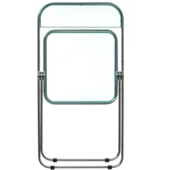 Fabulaxe Acrylic Folding Party Transparent Chair With Double Hinged Back | Indoor Outdoor Portable Commercial Seat With Silver Metal Frame For Home, Office, Wedding Party, Picnic, And Kitchen Dining -Dine Furniture GUEST 9214a204 b68a 4ef0 8be8 6ae55566a26b