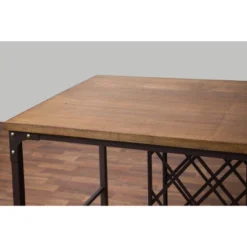 Vintner Pub Counter Height Dining Set Black/Brown - Baxton Studio -Dine Furniture GUEST 94237d63 5b91 44be 9764 2ee01be3d8bf