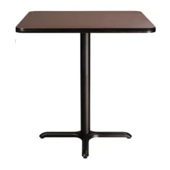 36" Square Composite Core Counter Height Dining Table Laminated Mahogany With Black Steel Base - Hampden Furnishings -Dine Furniture GUEST 9594e4ee 1f0f 46ad 867e c057412180e0