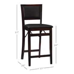25" Torrin Folding Counter Height Barstool Espresso - Linon 23 25" Torrin Folding Counter Height Barstool Espresso - Linon -Dine Furniture GUEST 959c0839 b213 43c8 89de 6a3db0c44a30