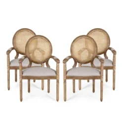 Set Of 4 Judith French Country Wood And Cane Upholstered Dining Chairs - Christopher Knight Home 25 Set Of 4 Judith French Country Wood And Cane Upholstered Dining Chairs - Christopher Knight Home -Dine Furniture GUEST 96a70970 be9a 4018 b1d1 e1bbf1b20111