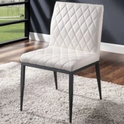 7pc Mcguffey Contemporary Dining Table Dining Set White/Black/Ivory - MiBasics -Dine Furniture GUEST 97206cbf 94fb 466e bd08 66eade2c1162