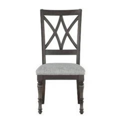 18" Set Of 2 Linnett Side Chairs Gray/Brown - Steve Silver 10 18" Set Of 2 Linnett Side Chairs Gray/Brown - Steve Silver -Dine Furniture GUEST 9a11746a abed 4b1f b103 93d7424dbe13
