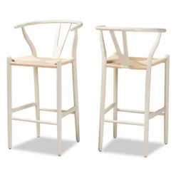 Set Of 2 Paxton Wood Counter Stools White - Baxton Studio 14 Set Of 2 Paxton Wood Counter Stools White - Baxton Studio -Dine Furniture GUEST 9c697d6a c54b 4814 96cd 7a1ddd908483