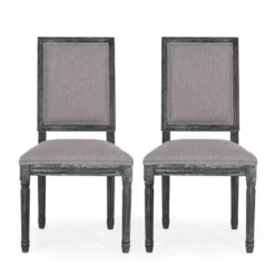 2pk Regina French Country Wood Upholstered Dining Chairs - Christopher Knight Home -Dine Furniture GUEST 9ca68043 84c6 4e36 8d20 107a7e9c634b