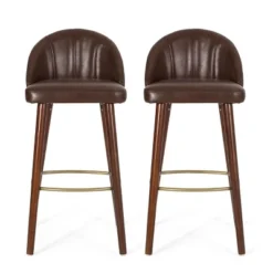 2pc Cullimore Contemporary Channel Stitch Counter Height Barstools - Christopher Knight Home -Dine Furniture GUEST 9e4a90eb dff9 41ed b0e8 39ba47711442