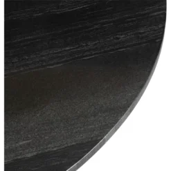 47.2" Lynnette Round Marble Dining Table Black - ZM Home -Dine Furniture GUEST 9f9b8d65 638e 41a7 9982 ce3efc91792c