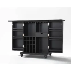Cambridge Expandable Bar Cabinet Black - Crosley 18 Cambridge Expandable Bar Cabinet Black - Crosley -Dine Furniture GUEST a192f40f dae5 4145 a0e1 1070fe03b82a