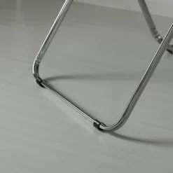 Fabulaxe Acrylic Folding Party Transparent Chair With Double Hinged Back | Indoor Outdoor Portable Commercial Seat With Silver Metal Frame For Home, Office, Wedding Party, Picnic, And Kitchen Dining -Dine Furniture GUEST a1965b84 2bbe 4fed 8563 d4c9b8e03146