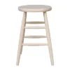 24" Scooped Seat Counter Height Barstool Unfinished - International Concepts -Dine Furniture GUEST a20b777c 4385 4da0 a660 8a46821ecc2f