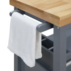 Anson Kitchen Cart Gray - ClickDecor 19 Anson Kitchen Cart Gray - ClickDecor -Dine Furniture GUEST a25a3e6a 6955 4143 afe6 bd90e03f4e25