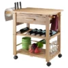 Finland Kitchen Cart Wood/Natural - Winsome -Dine Furniture GUEST a2877c1b 015f 4fe9 ab09 a6bb9666428f