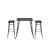 3pc Carson Pub Dining Set Gray - Boraam