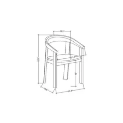 Terra Solid Wood Curved Back Dining Chair - Threshold™ Designed With Studio McGee 15 Terra Solid Wood Curved Back Dining Chair - Threshold™ Designed With Studio McGee -Dine Furniture GUEST a386c950 6b68 47a0 8004 10af9f6b52b5