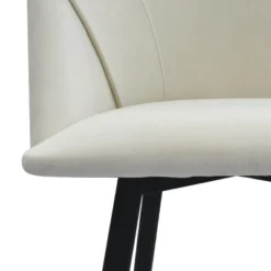 24" Chole Armrest Upholstered 360° Swivel Counter Height Stool Combine With Black And Gold Legs (Set Of 2)-The Pop Maison -Dine Furniture GUEST a3b0b0e8 145f 4468 9f77 a7e0b173f114