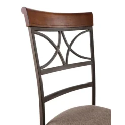 Set Of 2 Carter Dining Chair Metal/Tan/Cherry - Powell Company 14 Set Of 2 Carter Dining Chair Metal/Tan/Cherry - Powell Company -Dine Furniture GUEST a46aa13e cfb6 4809 ac39 47d1f0644e17