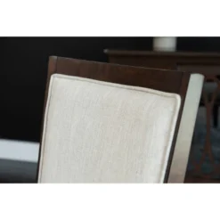 7pc Bristol Formal Wood Dining Set Brown - Abbyson Living -Dine Furniture GUEST a57f08d2 8d8b 4348 ac85 a182ea198b13