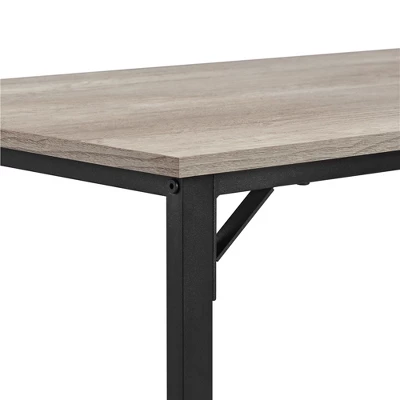 Yaheetech Industrial Counter Height Table Set With 2 Backless Stools For Kitchen 6 Yaheetech Industrial Counter Height Table Set With 2 Backless Stools For Kitchen - Image 4