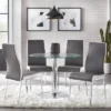 5pc Nora Round Pedestal Table Dining Set Gray/White - Buylateral 2 5pc Nora Round Pedestal Table Dining Set Gray/White - Buylateral -Dine Furniture GUEST aa15a9d4 e89d 45c9 a57d bde07ca8a6db