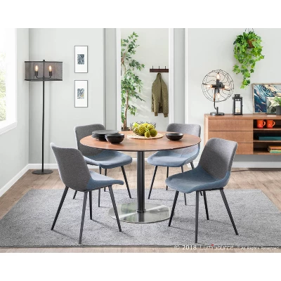 Set Of 2 Outlaw Industrial Two-Tone Chairs Gray - LumiSource 10 Set Of 2 Outlaw Industrial Two-Tone Chairs Gray - LumiSource - Image 8