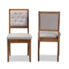 2pc Gideon Wood Dining Chair Set - Baxton Studio -Dine Furniture GUEST ad04fd0f dde1 4cfd b1a4 b8def9266a01
