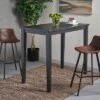 51" Broughton Rectangle Contemporary Bar Height Table Dark Gray - Christopher Knight Home -Dine Furniture GUEST af5705c8 70ac 4955 b78a 91507e02abc3